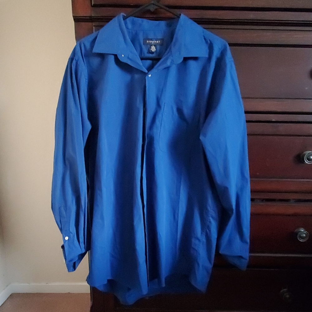 Ziggurat Blue Button up  Shirt